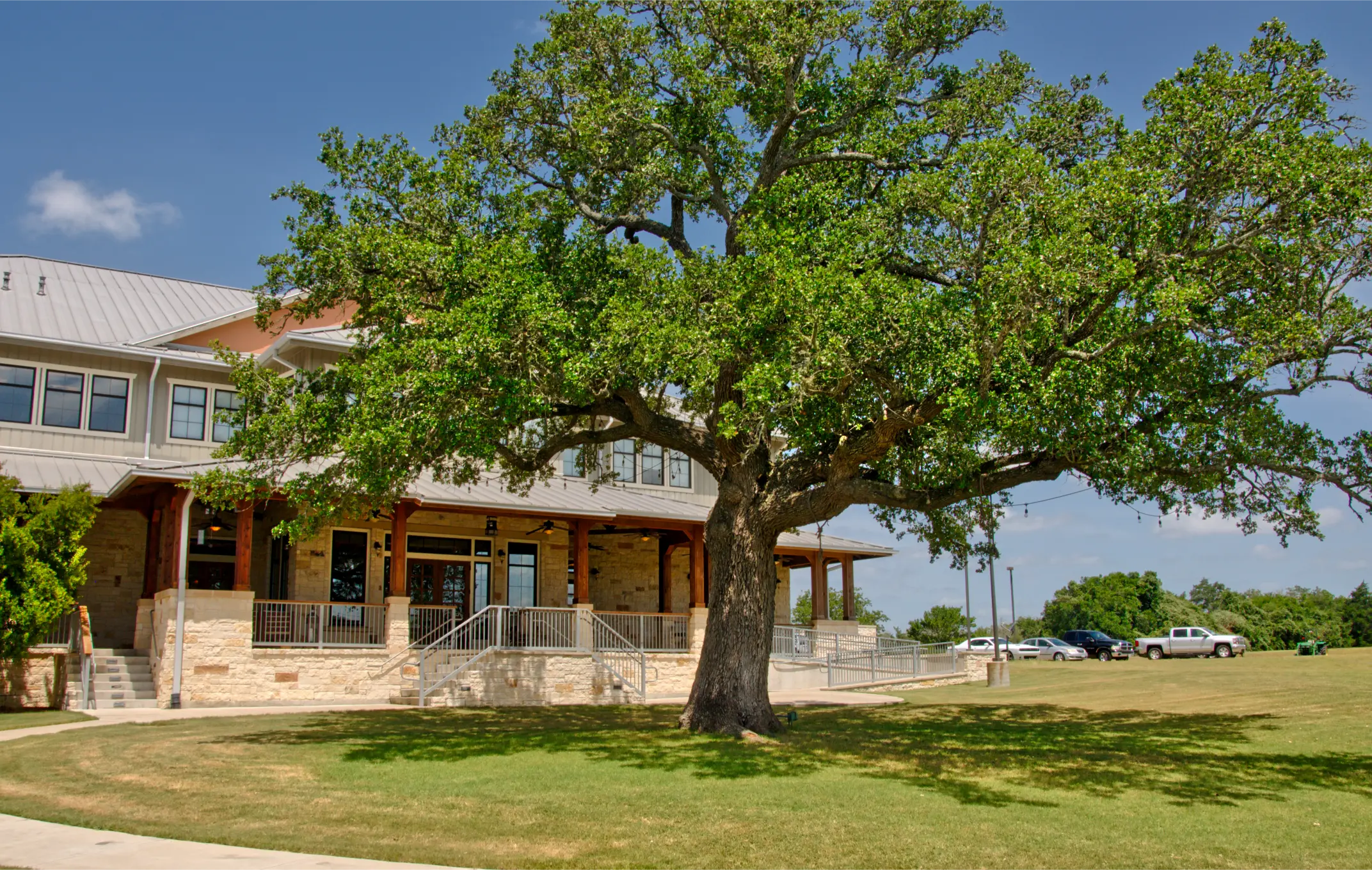 Jordan Ranch conference building back porch