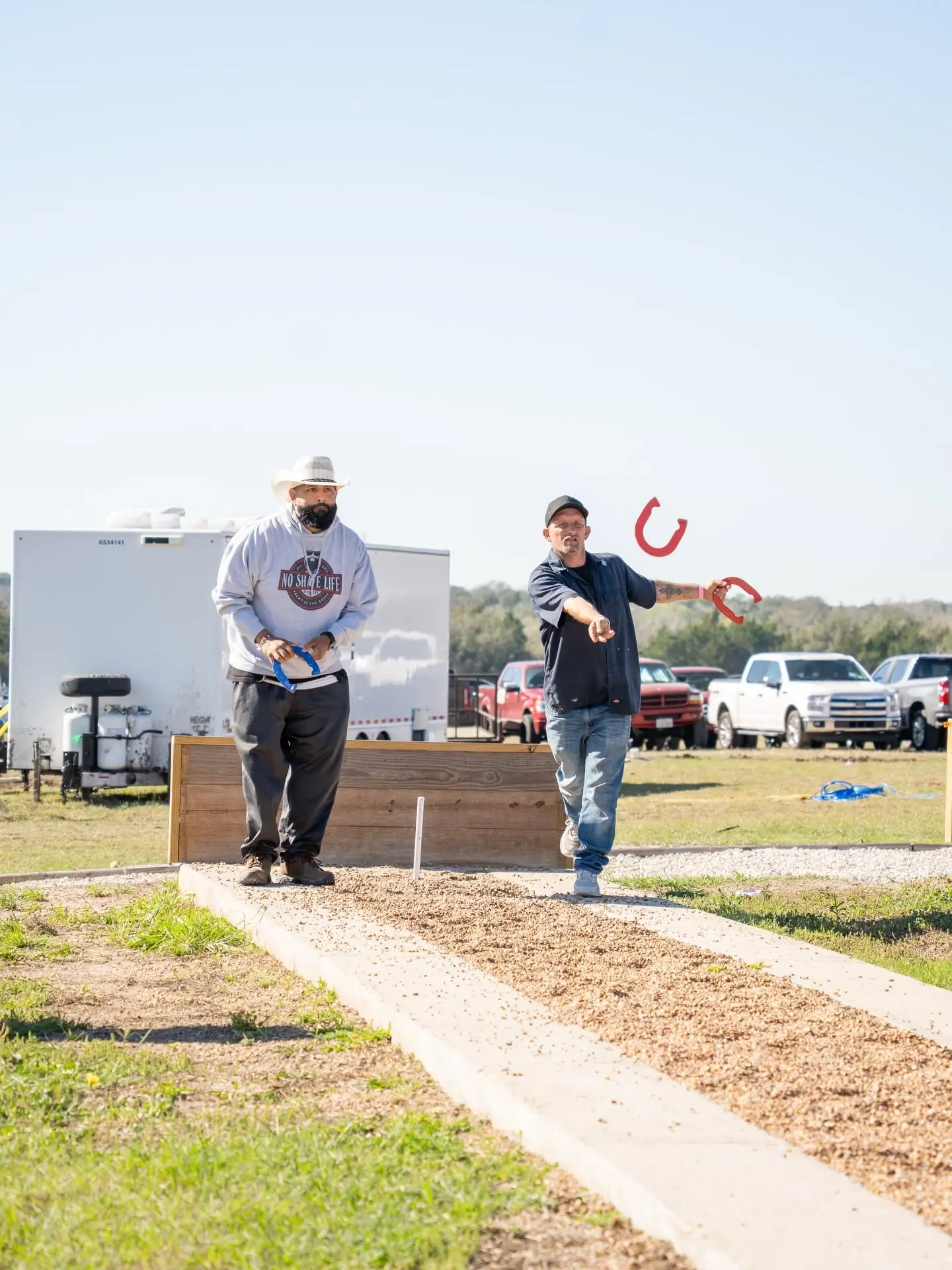 Horseshoes competition at IntenseMen
