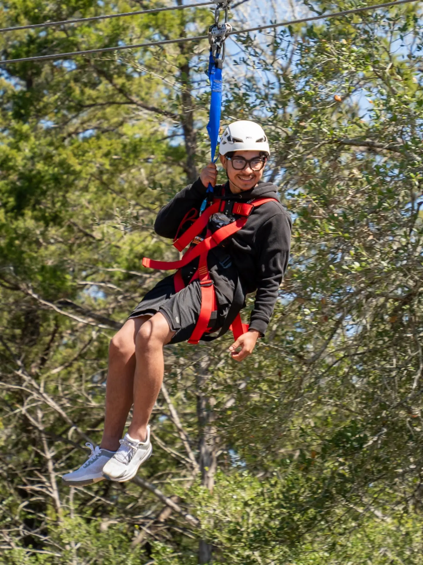 Zip lines at IntenseMen