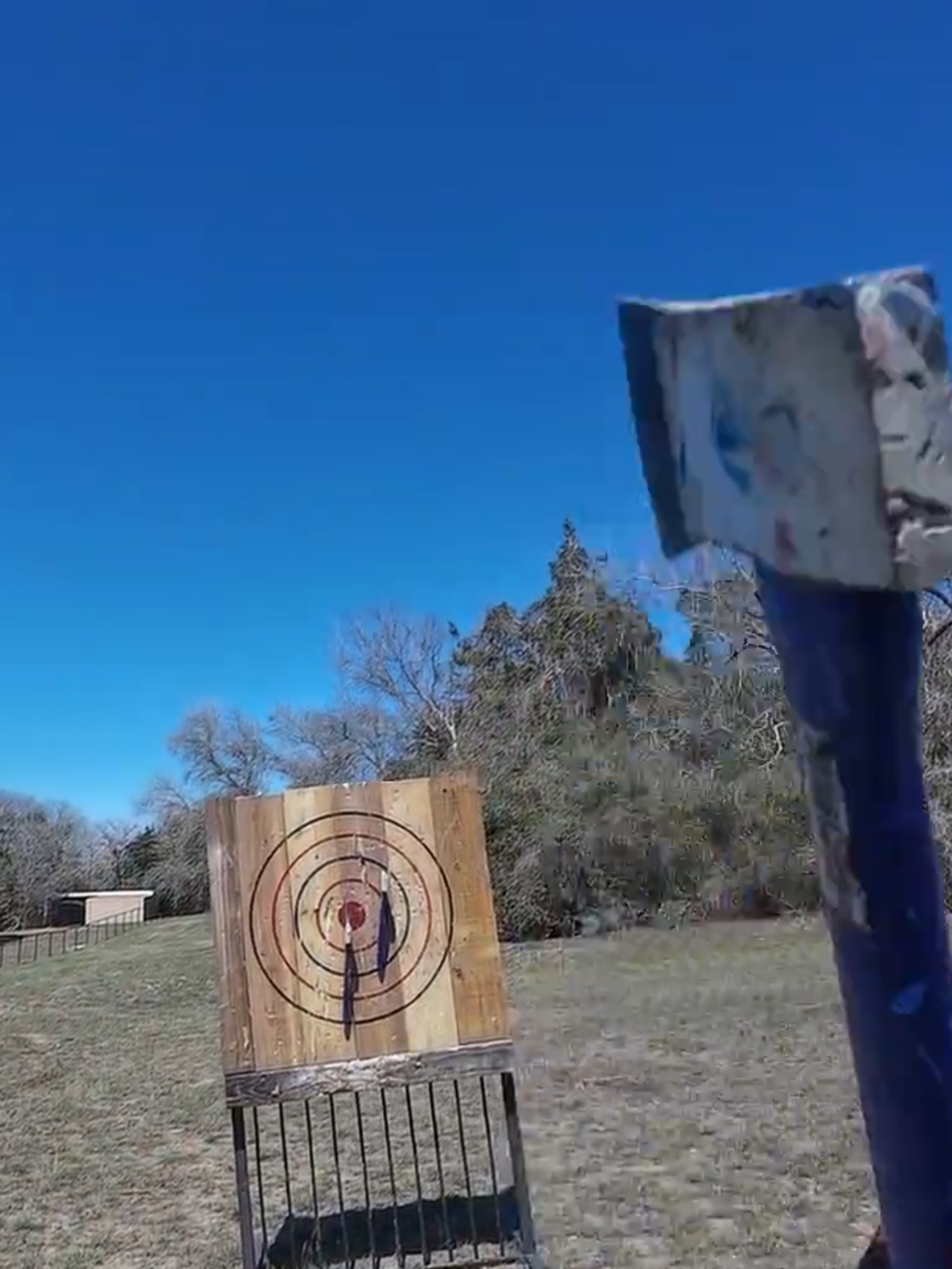 Hatchet throwing activity at IntenseMen
